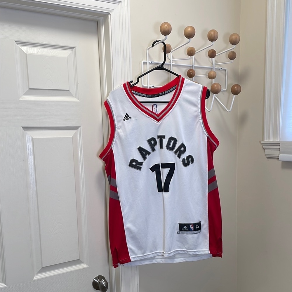 Raptors - Baseketball Jersey - Valanciunas 17 - Red White - M